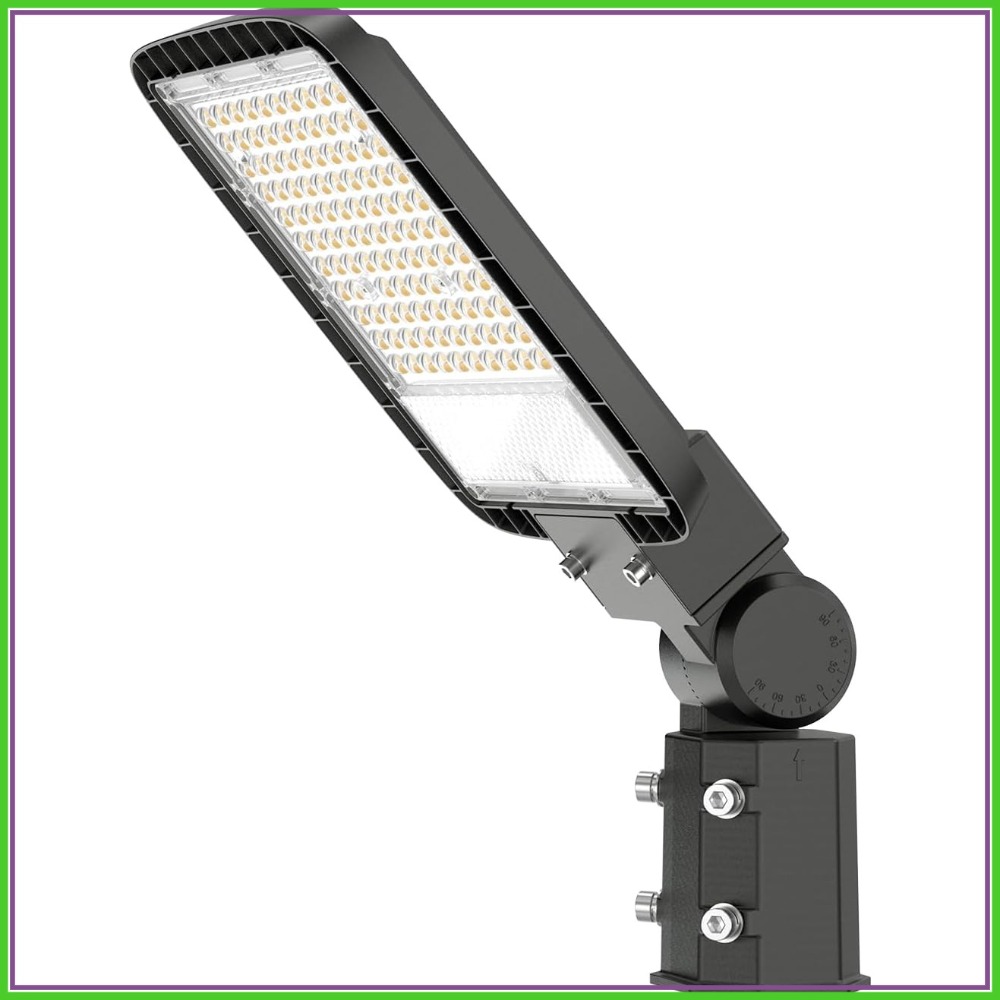 Photocell Outdoor Lighting - 150W LED Parking Lot Light with