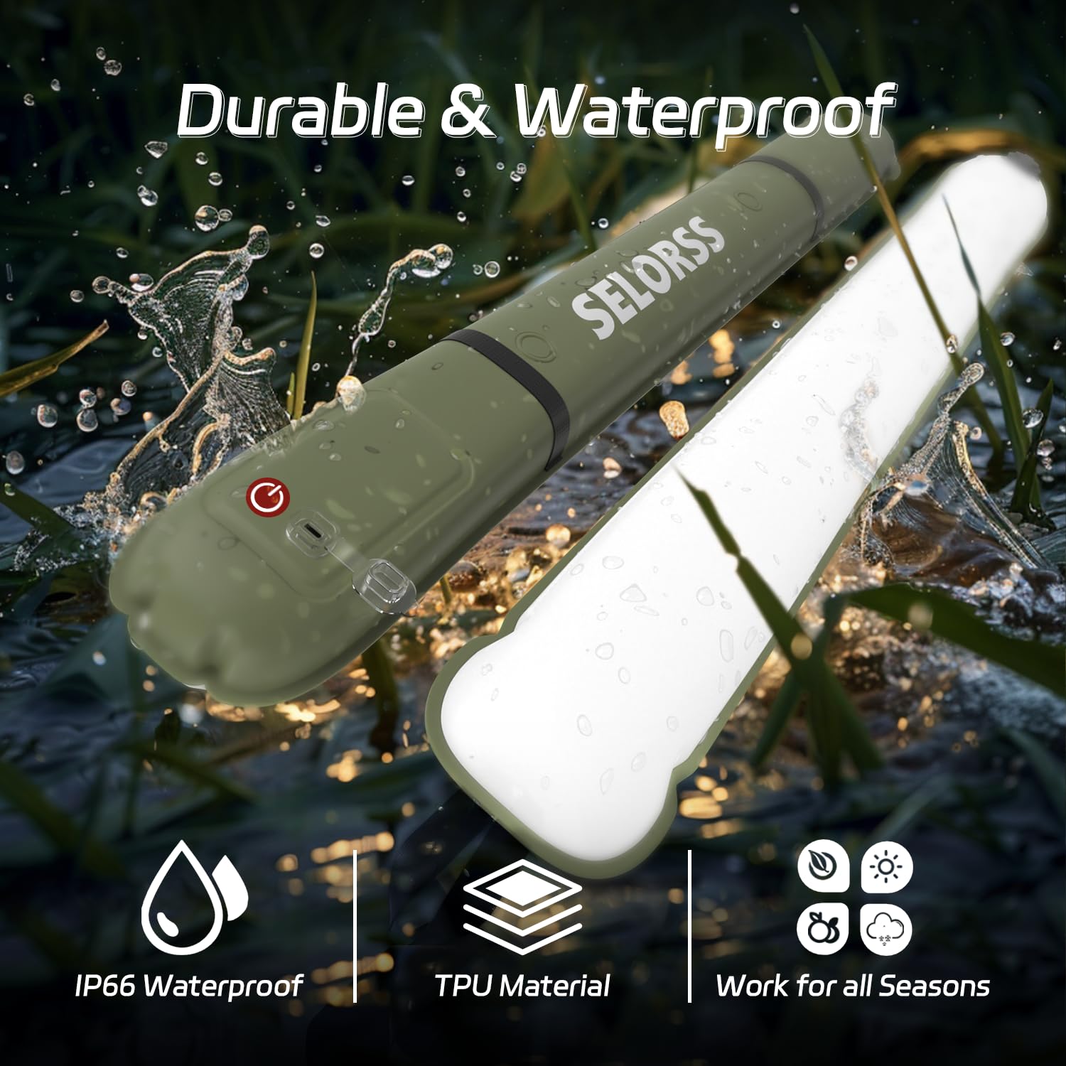 Outdoor Lighting Repair - SELORSS Rechargeable Portable Camping Strong Light