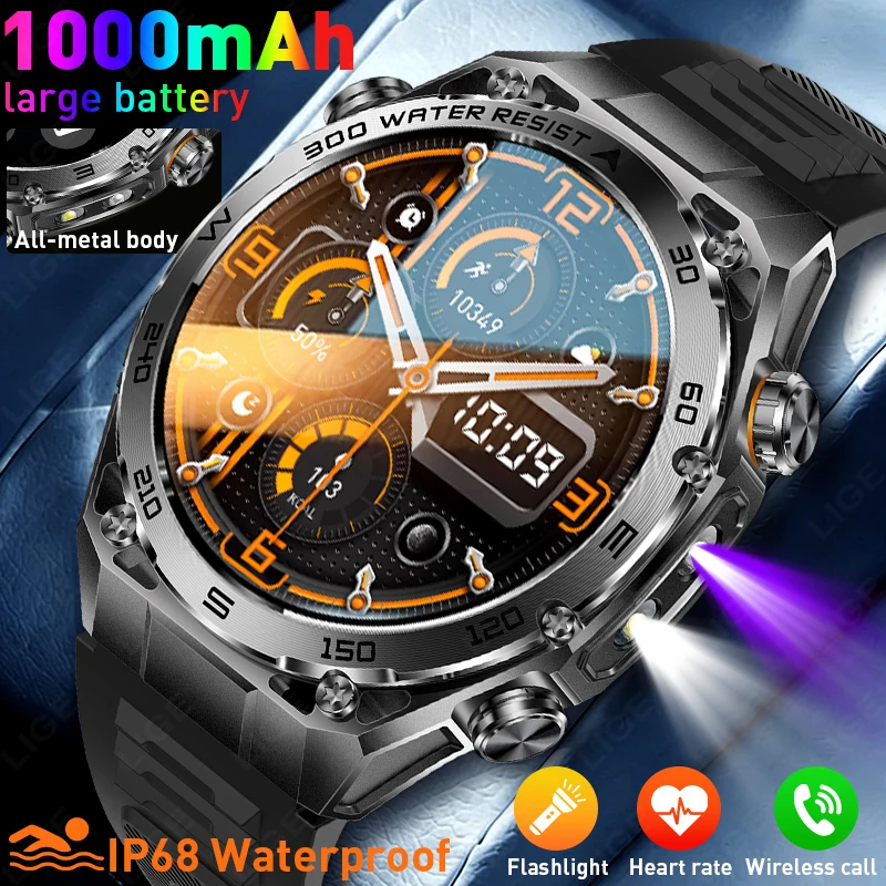 Outdoor Lighting Perspectives - LIGE Outdoor Sports Smart Watch T-Rex