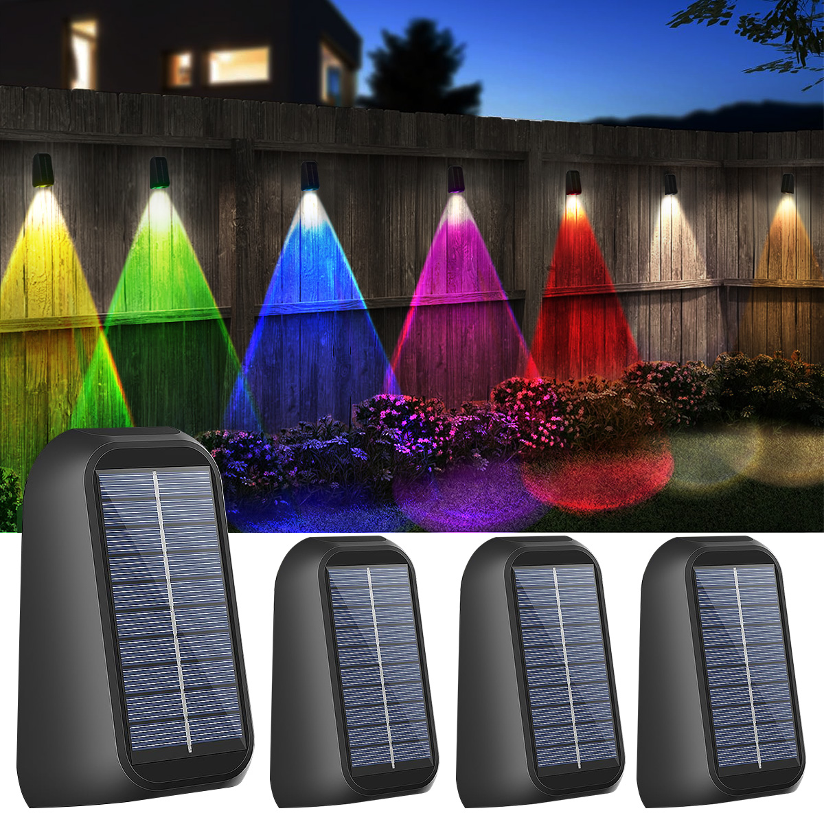 Outdoor Lighting Sconce - Solar Wall Lamp Solar Fence Lights
