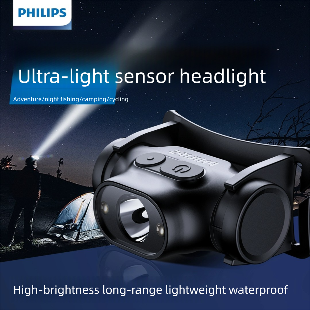 Outdoor Lighting Philips - PHILIPS LED Headlamp Sensor Head Flashlight