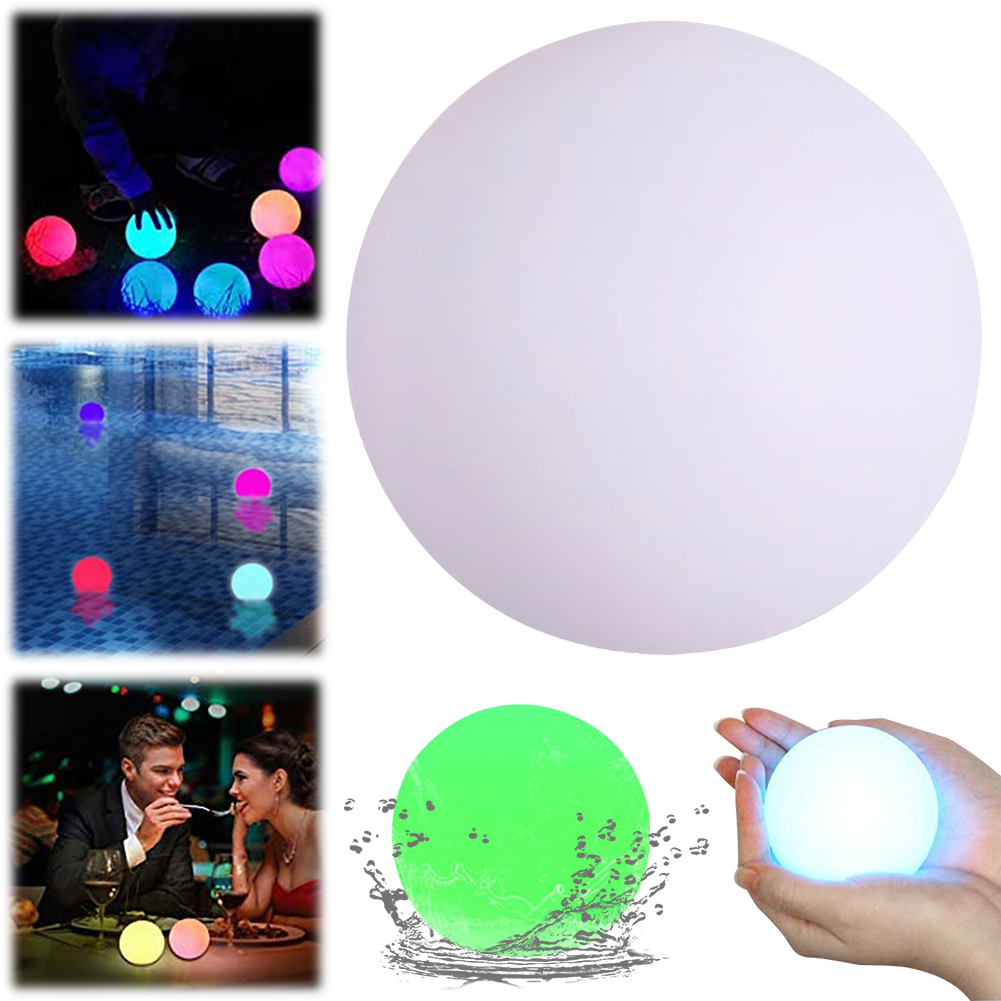 Outdoor Lighting Around Pool - LED Glowing Ball Night Light Remote