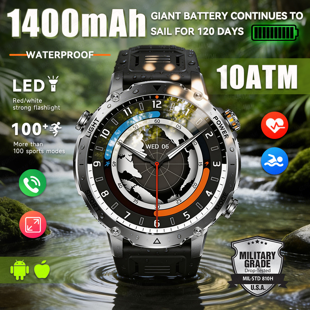 Outdoor Lighting Perspectives - 2026 New Military Smart Watch Men