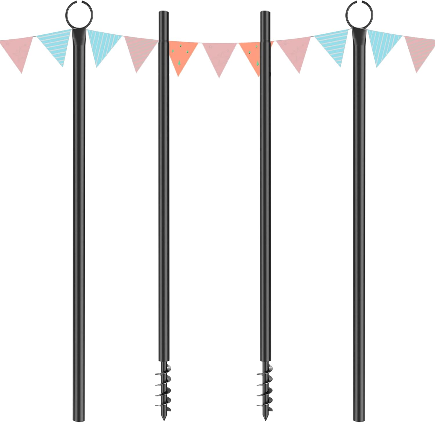 Outdoor Lighting Patio - Outdoor String Light Poles, 2-Pack 10