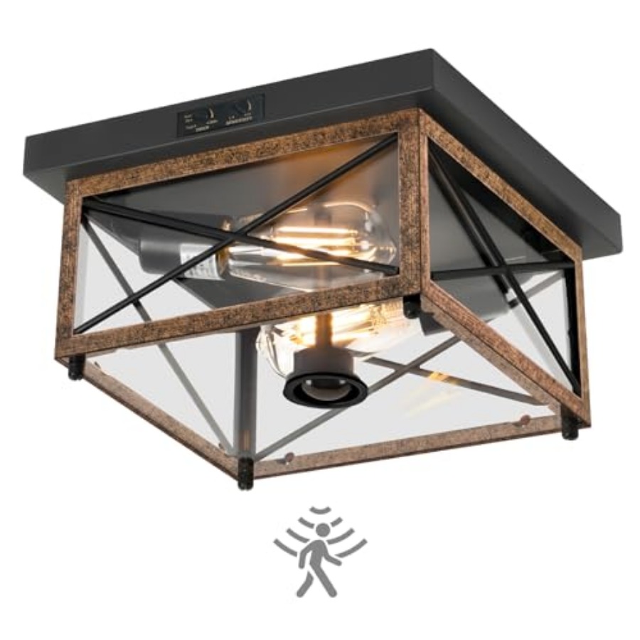 Outdoor Lighting With Sensor - Outdoor Ceiling Light with Motion Sensor,