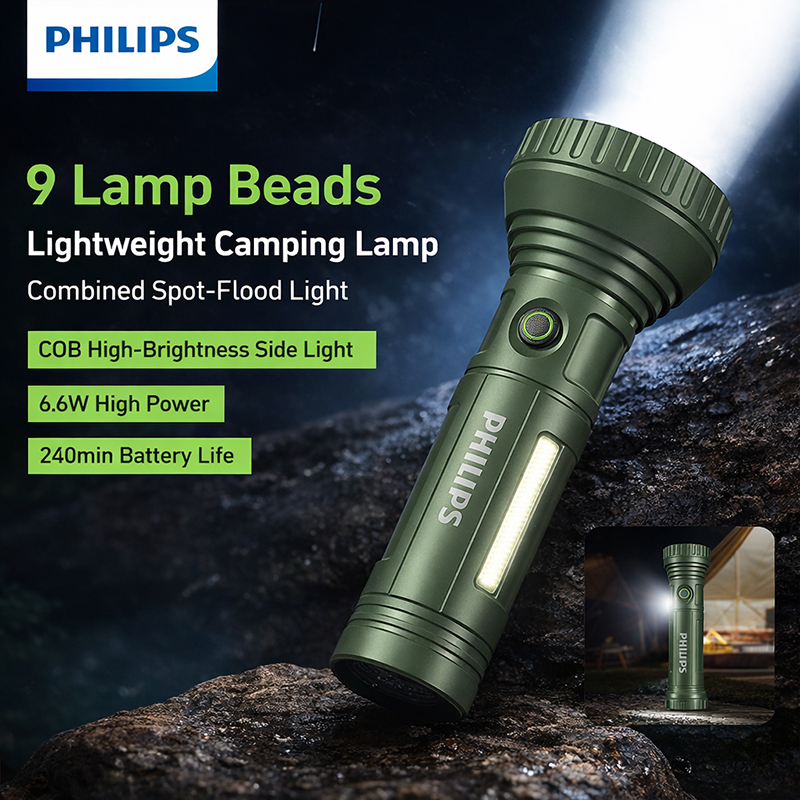 Outdoor Lighting Philips - PHILIPS SFL1252GR Multi functional LED flashlight