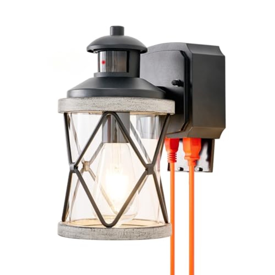 Outdoor Lighting No Outlet - Dusk to Dawn Motion Sensor Outdoor