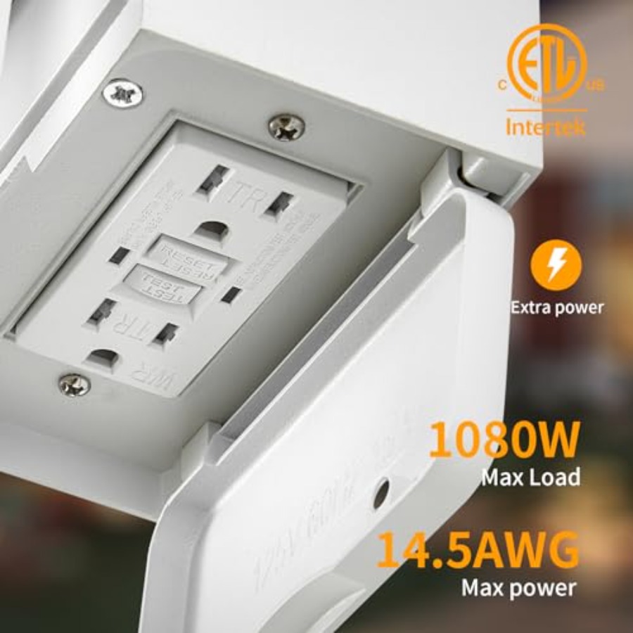 Porch Lights with GFCI Outlet, - Outdoor Lighting No Outlet のレビューと価格