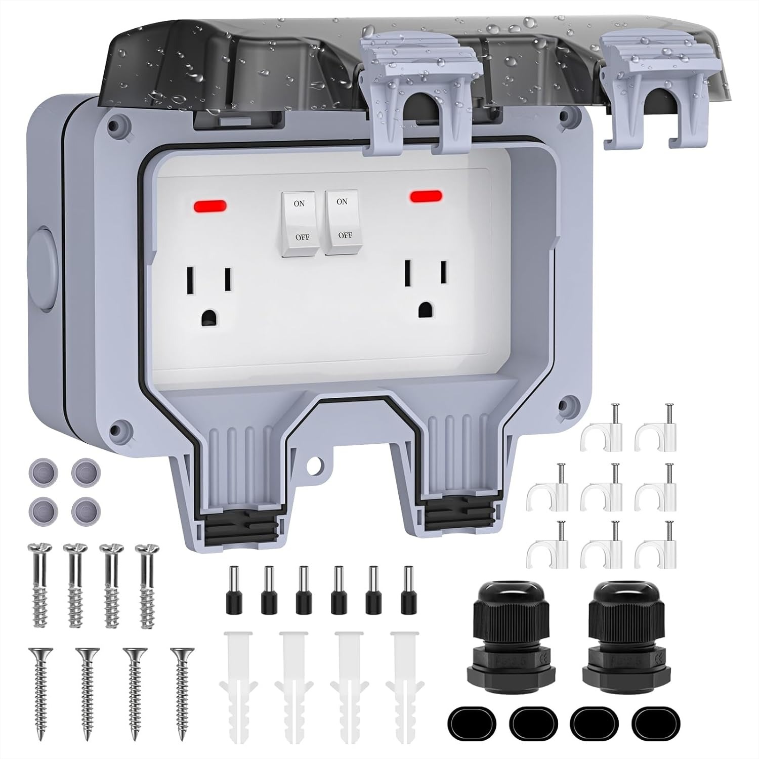 IP66 Waterproof Outdoor Outlet - Outdoor Lighting No Outlet のレビューと価格