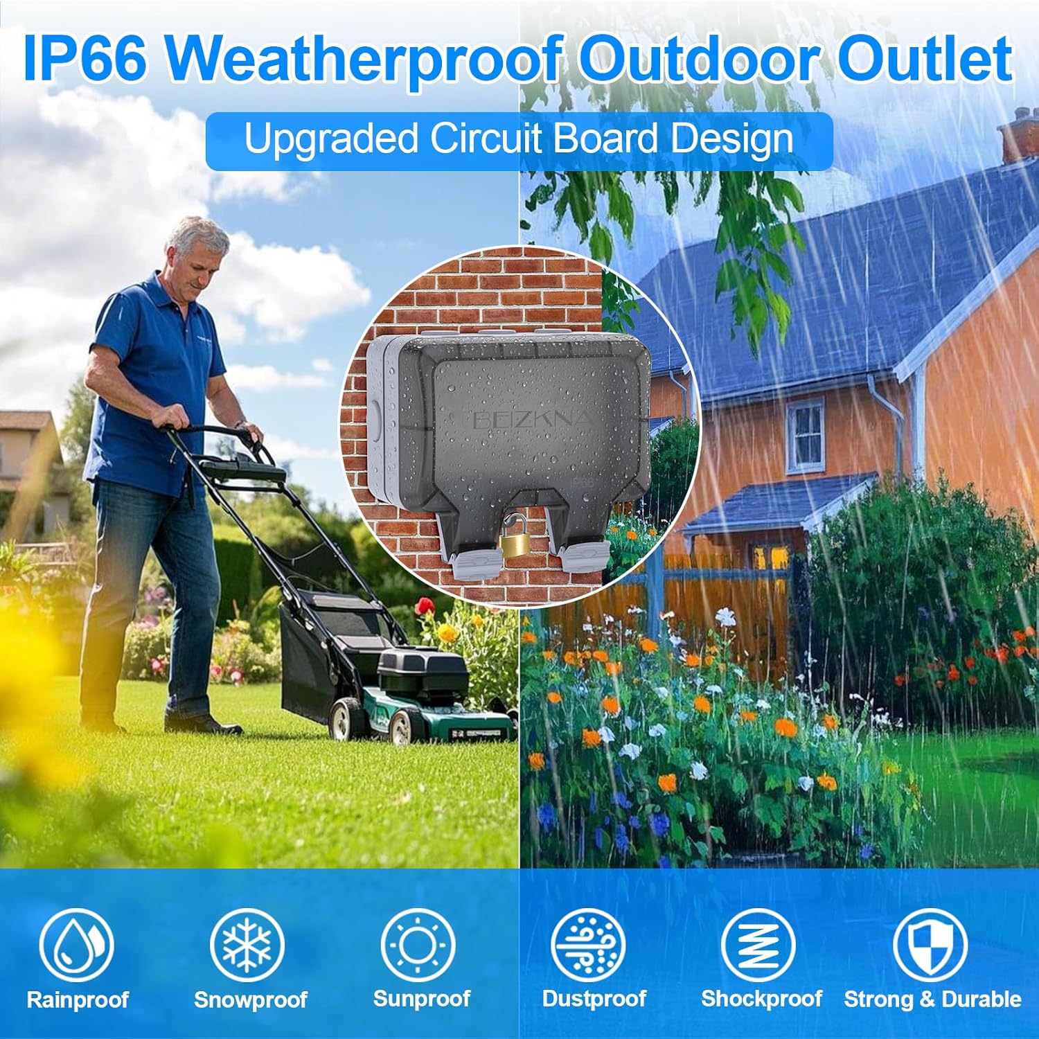 IP66 Waterproof Outdoor Outlet - Outdoor Lighting No Outlet のレビューと価格
