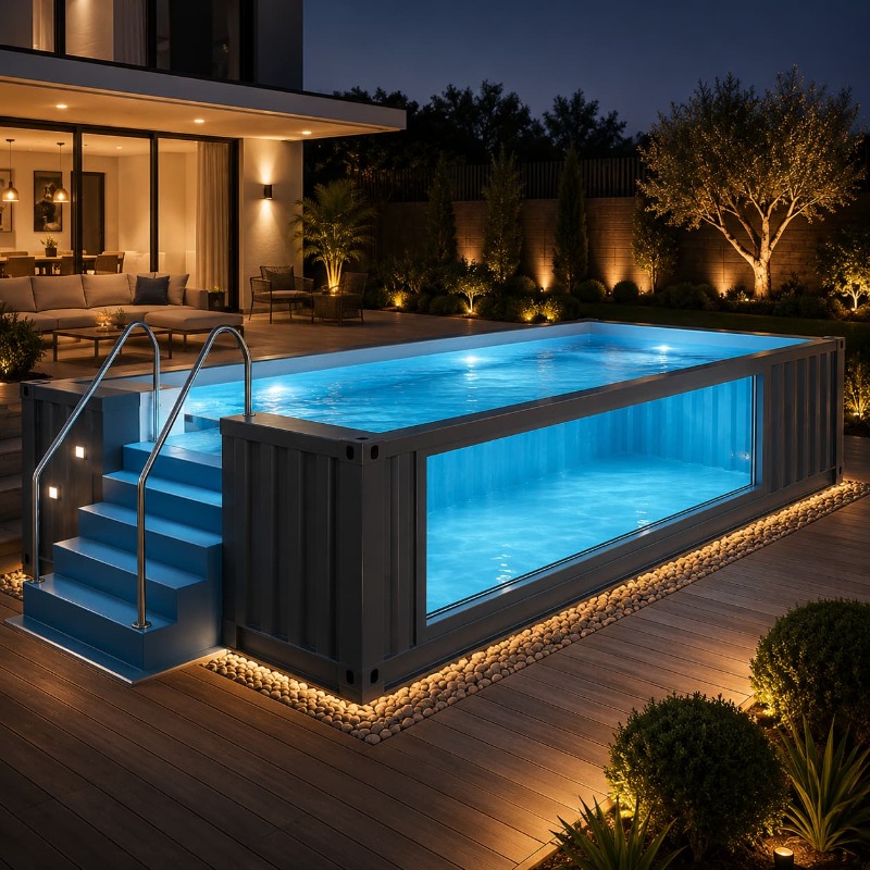Container Pool Shipping Contai - Outdoor Lighting No Outlet のレビューと価格