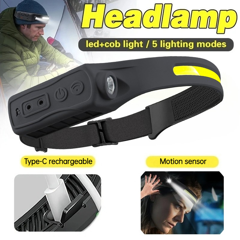 Powerful COB LED Sensor Headla - Outdoor Lighting With Sensor のレビューと価格