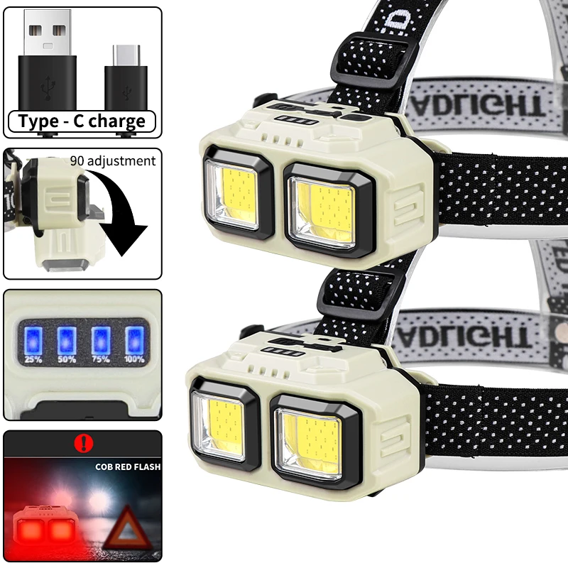 COB LED Headlamp Rechargeable  - Outdoor Lighting Repair のレビューと価格