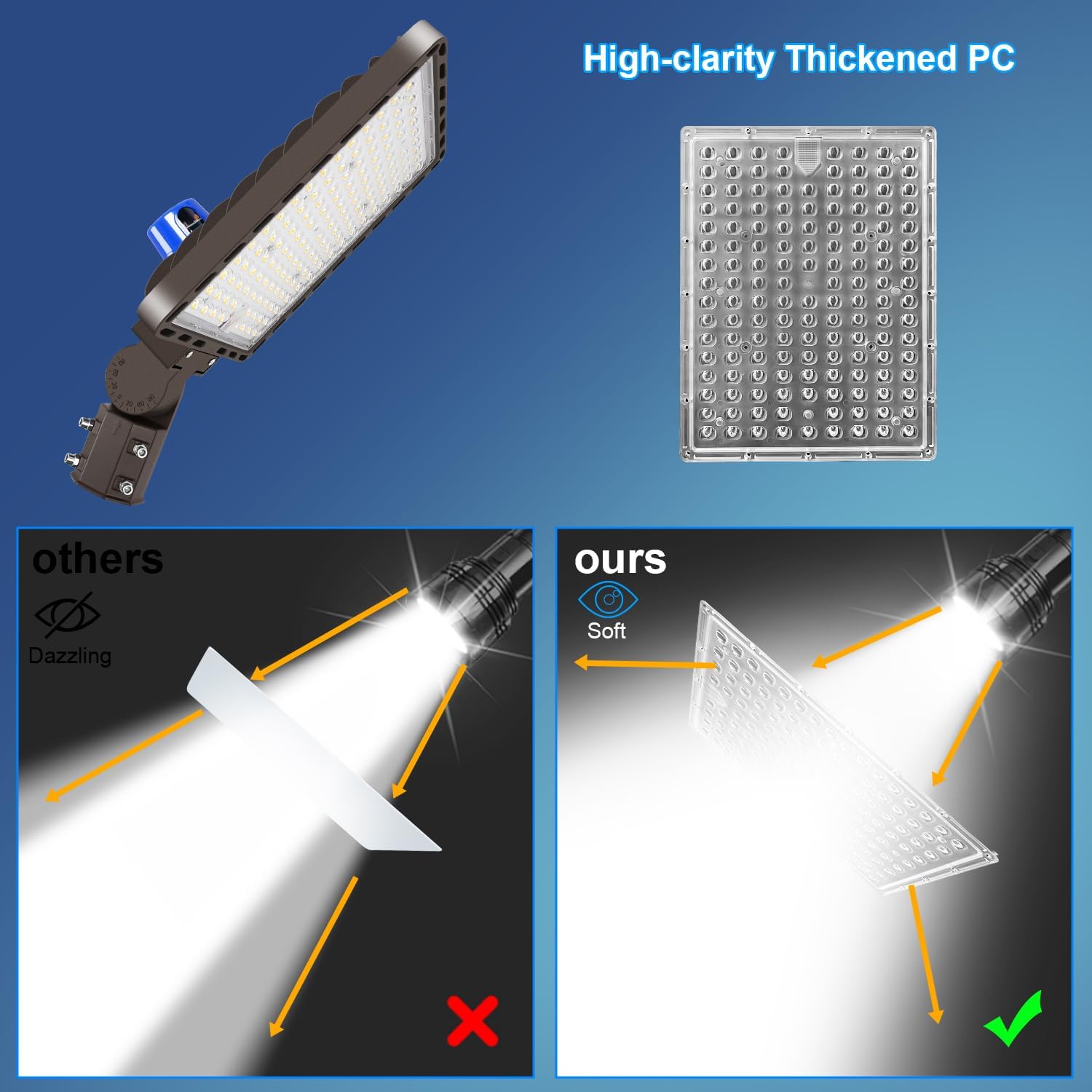 350W LED Parking Lot Light wit - Outdoor Lighting With Sensor のレビューと価格