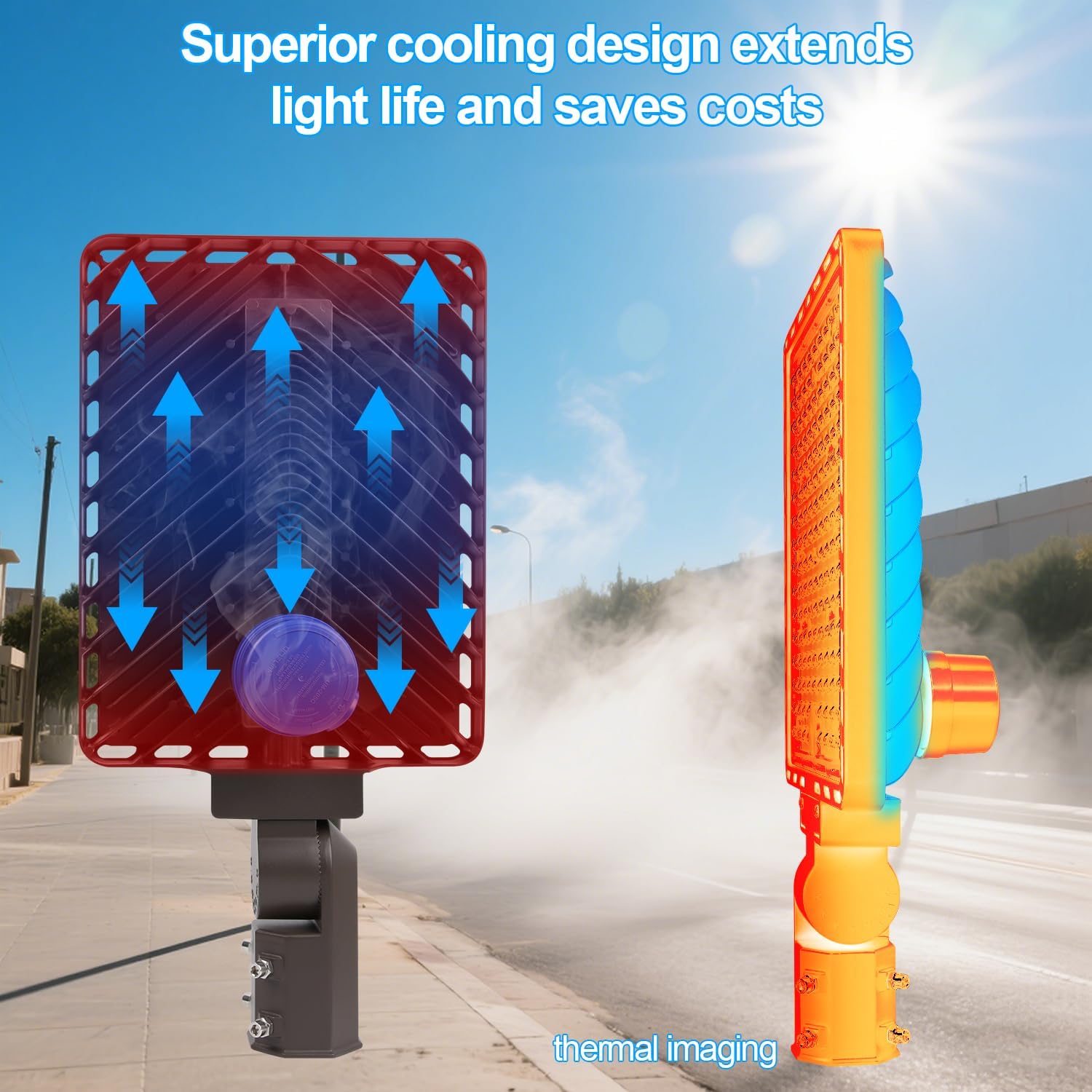 350W LED Parking Lot Light wit - Outdoor Lighting With Sensor のレビューと価格