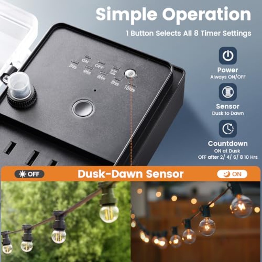Outdoor Power Stake Dusk to Da - Outdoor Lighting No Outlet のレビューと価格