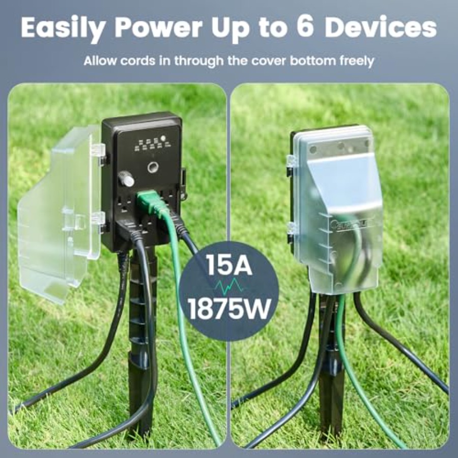 Outdoor Power Stake Dusk to Da - Outdoor Lighting No Outlet のレビューと価格