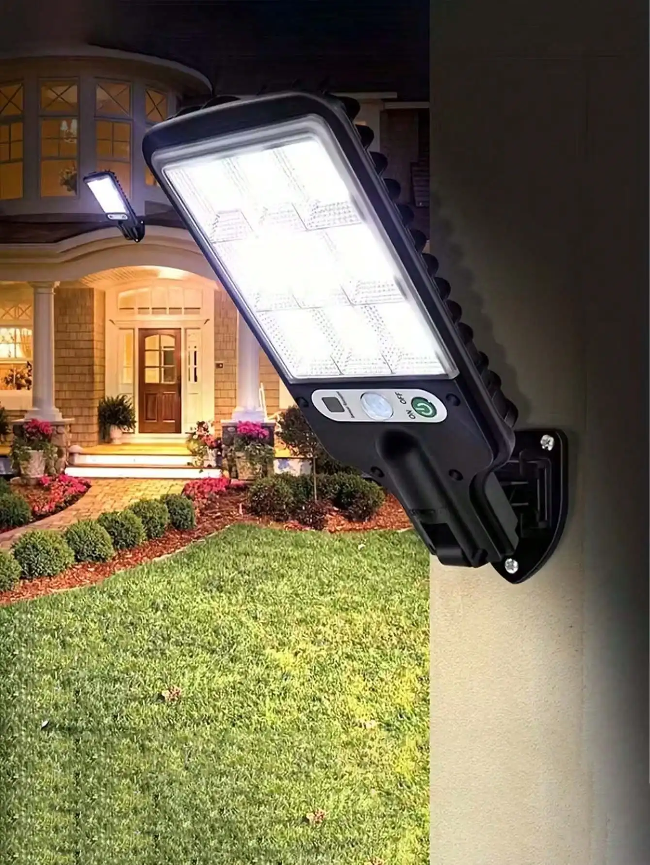 108 COB Solar Sensor Wall Ligh - Outdoor Lighting With Sensor のレビューと価格