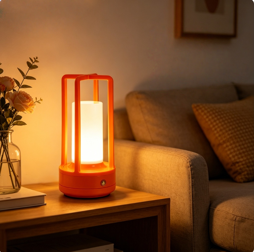 Modern Orange Cage Table Lamp  - Outdoor Lighting Lamps のレビューと価格