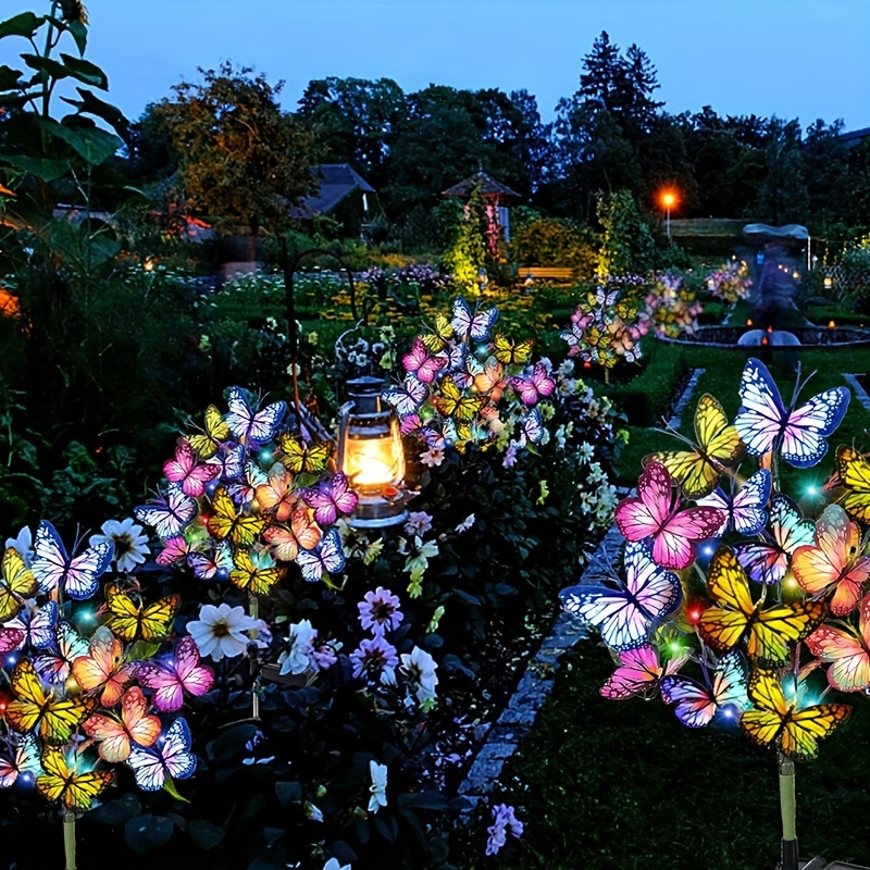 Solar LED Butterfly Garden Lig - Photocell Outdoor Lighting のレビューと価格