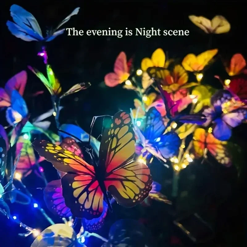 Solar LED Butterfly Garden Lig - Photocell Outdoor Lighting のレビューと価格