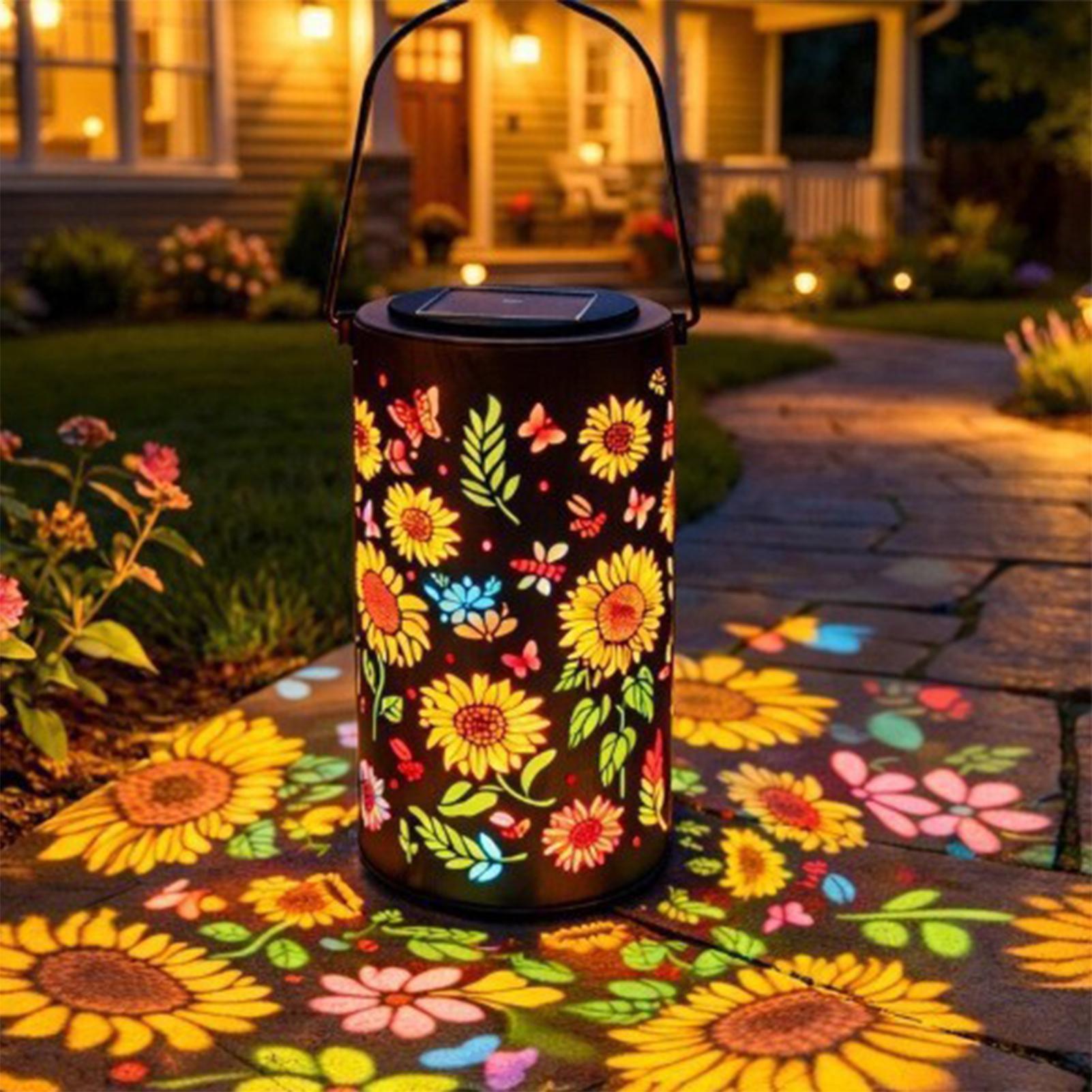 Sunflower Solar Lantern Weathe - Outdoor Lighting Patio のレビューと価格