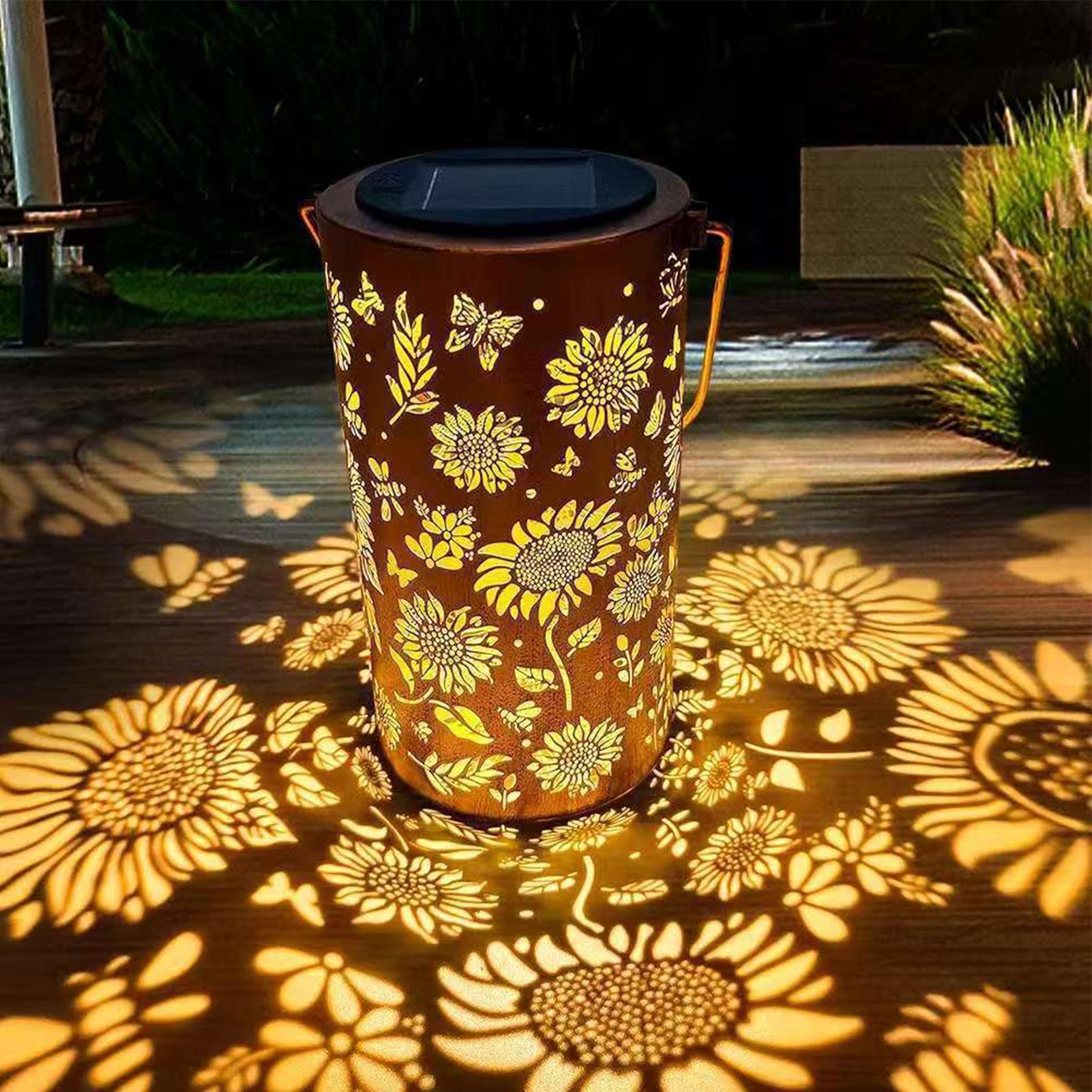 Sunflower Solar Lantern Weathe - Outdoor Lighting Patio のレビューと価格