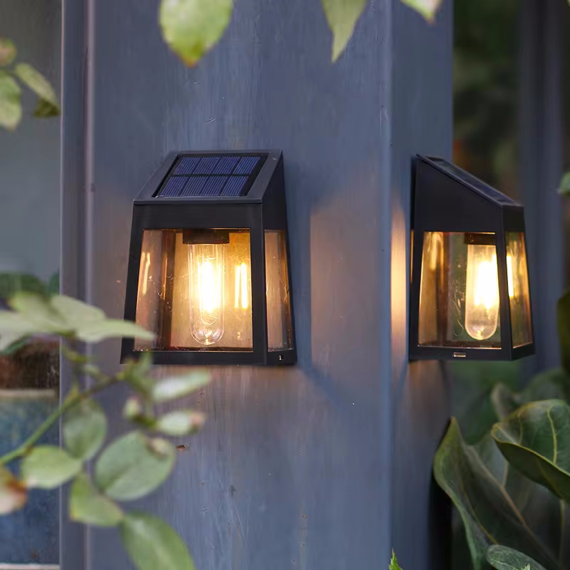 Solar Wall Light Outdoor Water - Outdoor Lighting For Fence のレビューと価格
