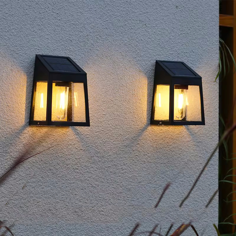 Solar Wall Light Outdoor Water - Outdoor Lighting For Fence のレビューと価格