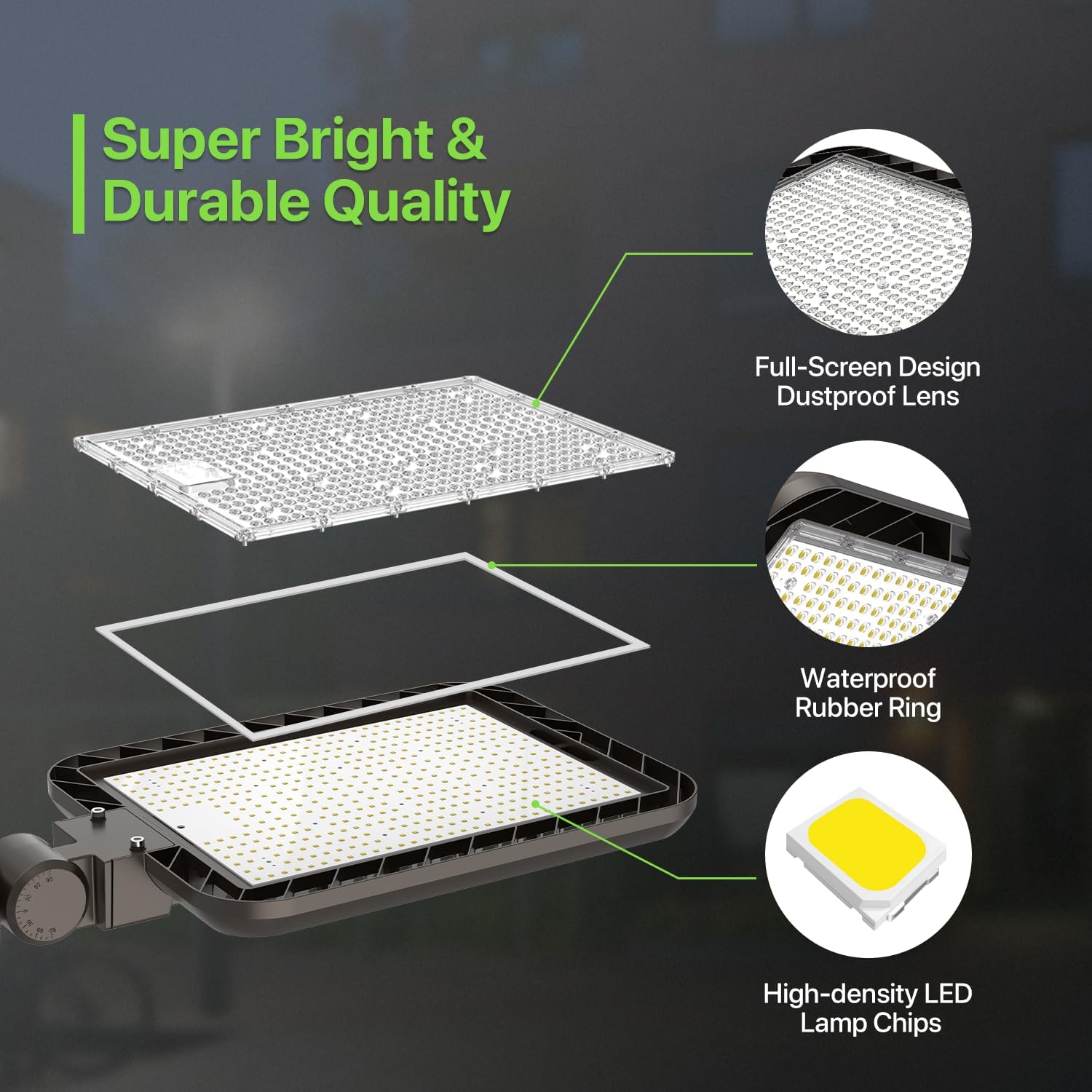 400W LED Parking Lot Light, 60 - Photocell Outdoor Lighting のレビューと価格