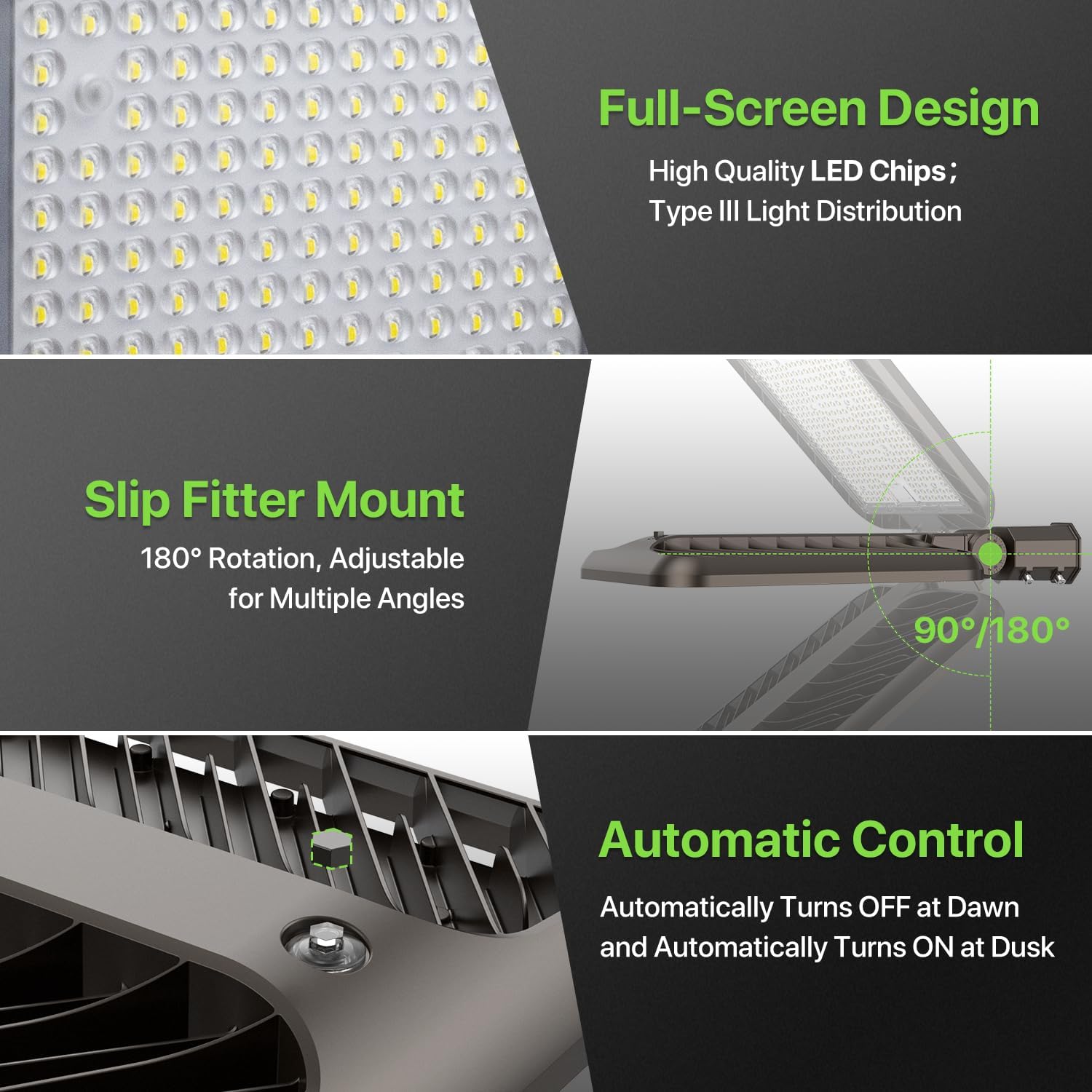 400W LED Parking Lot Light, 60 - Photocell Outdoor Lighting のレビューと価格