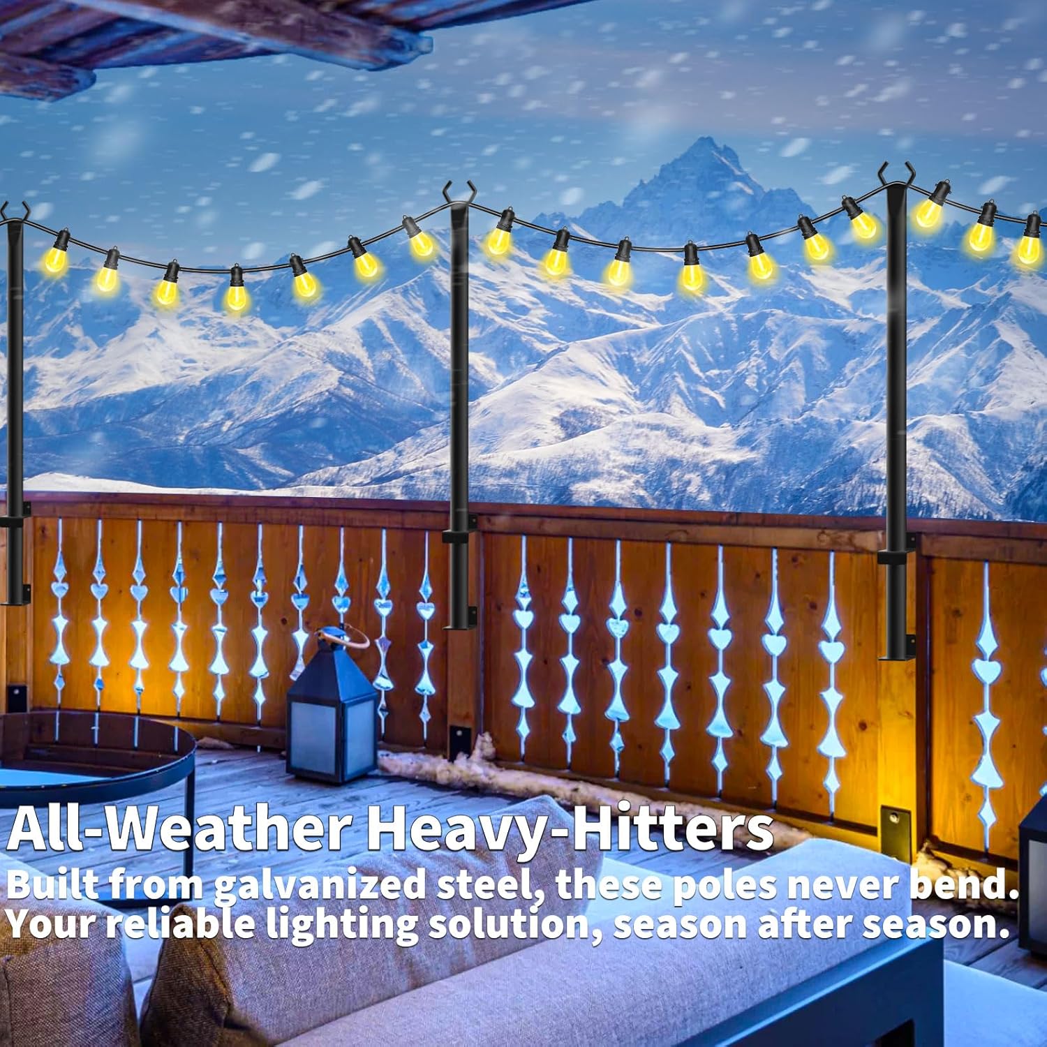10 Pack 5 Ft Outdoor String Li - Outdoor Lighting For Fence のレビューと価格
