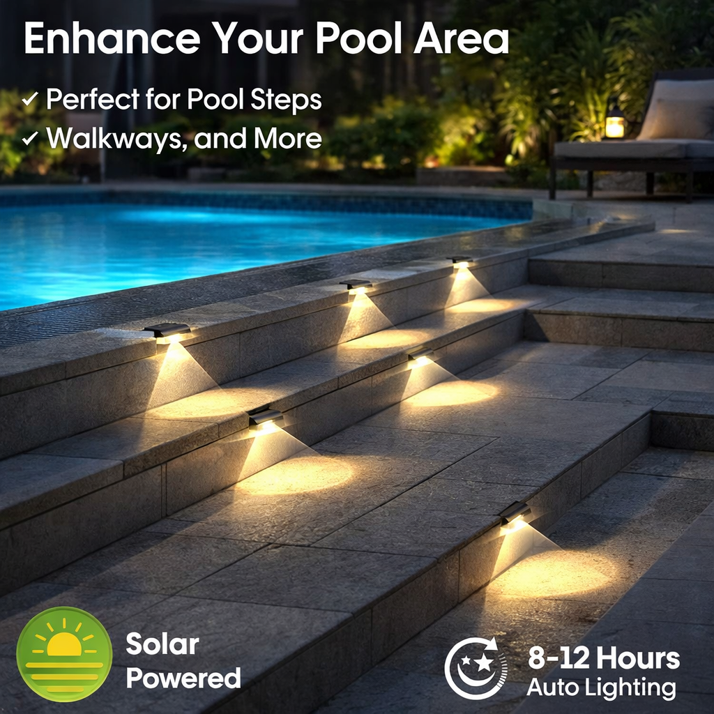 6/14 Pack Outdoor Solar Fence  - Outdoor Lighting For Fence のレビューと価格