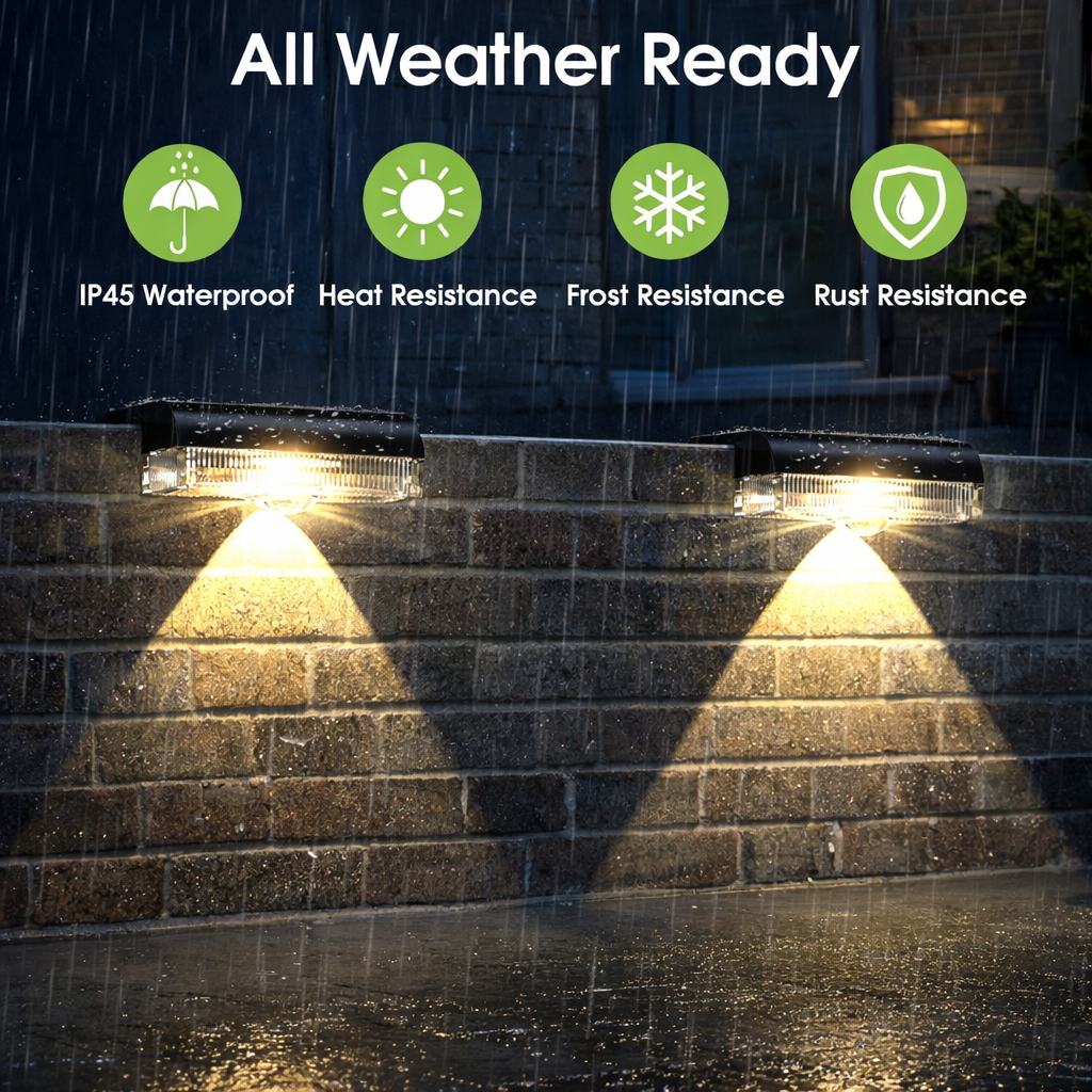6/14 Pack Outdoor Solar Fence  - Outdoor Lighting For Fence のレビューと価格
