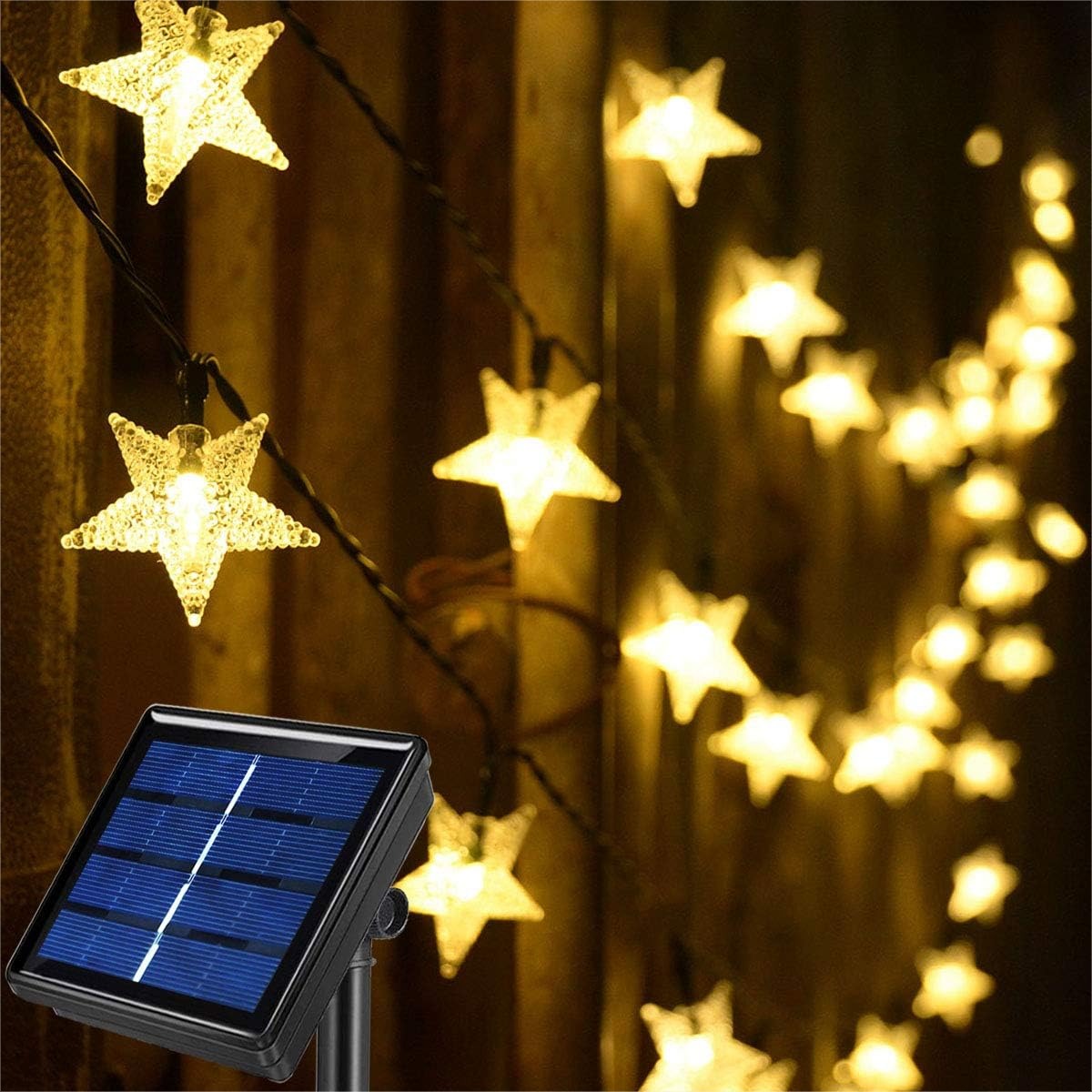 50ft 120 LED Solar Star Fairy  - Outdoor Lighting Patio のレビューと価格