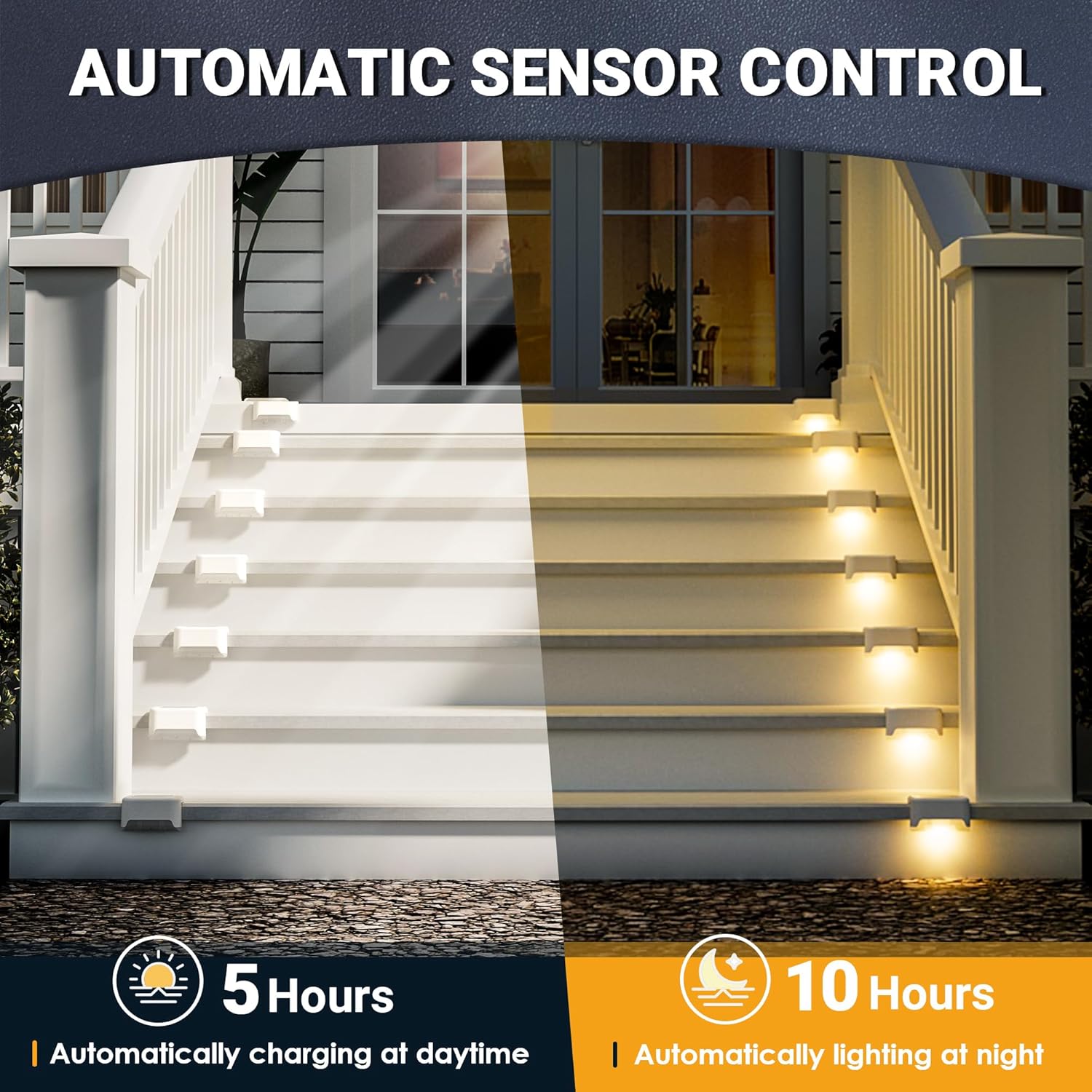 16 Pack Solar Step Lights for  - Outdoor Lighting For Fence のレビューと価格