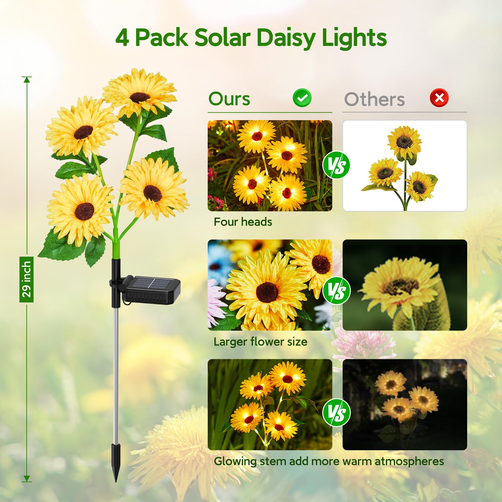 Solar Outdoor Garden Lights, 1 - Photocell Outdoor Lighting のレビューと価格