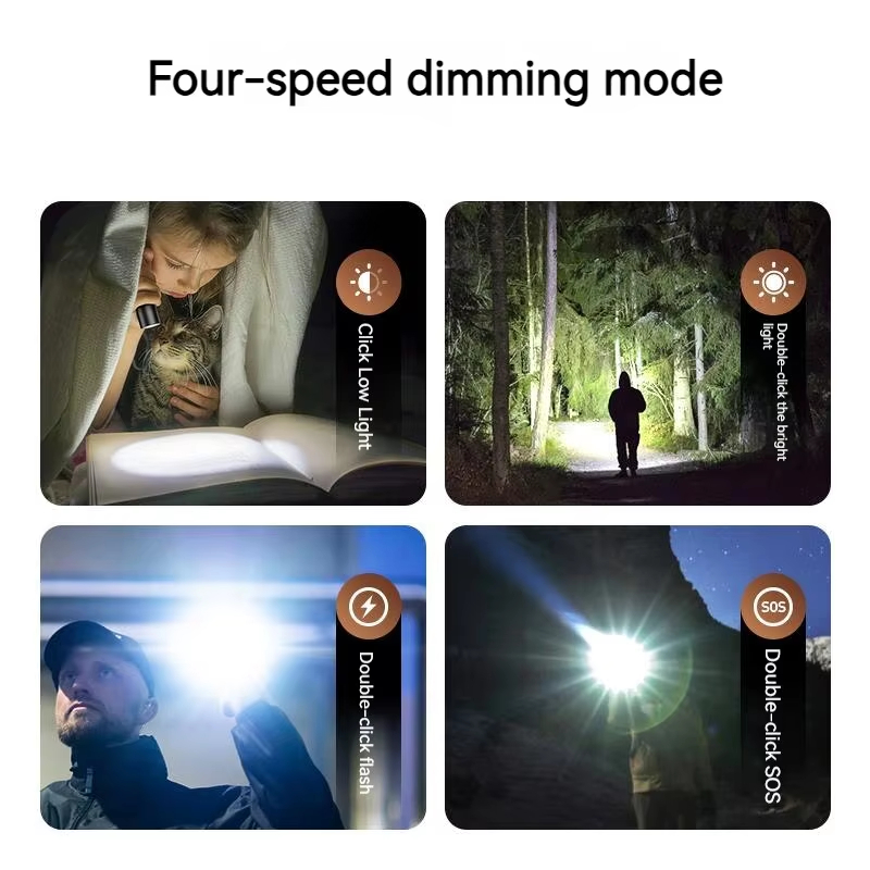 1200LM EDC Handheld Flashlight - Outdoor Lighting Junction Box のレビューと価格