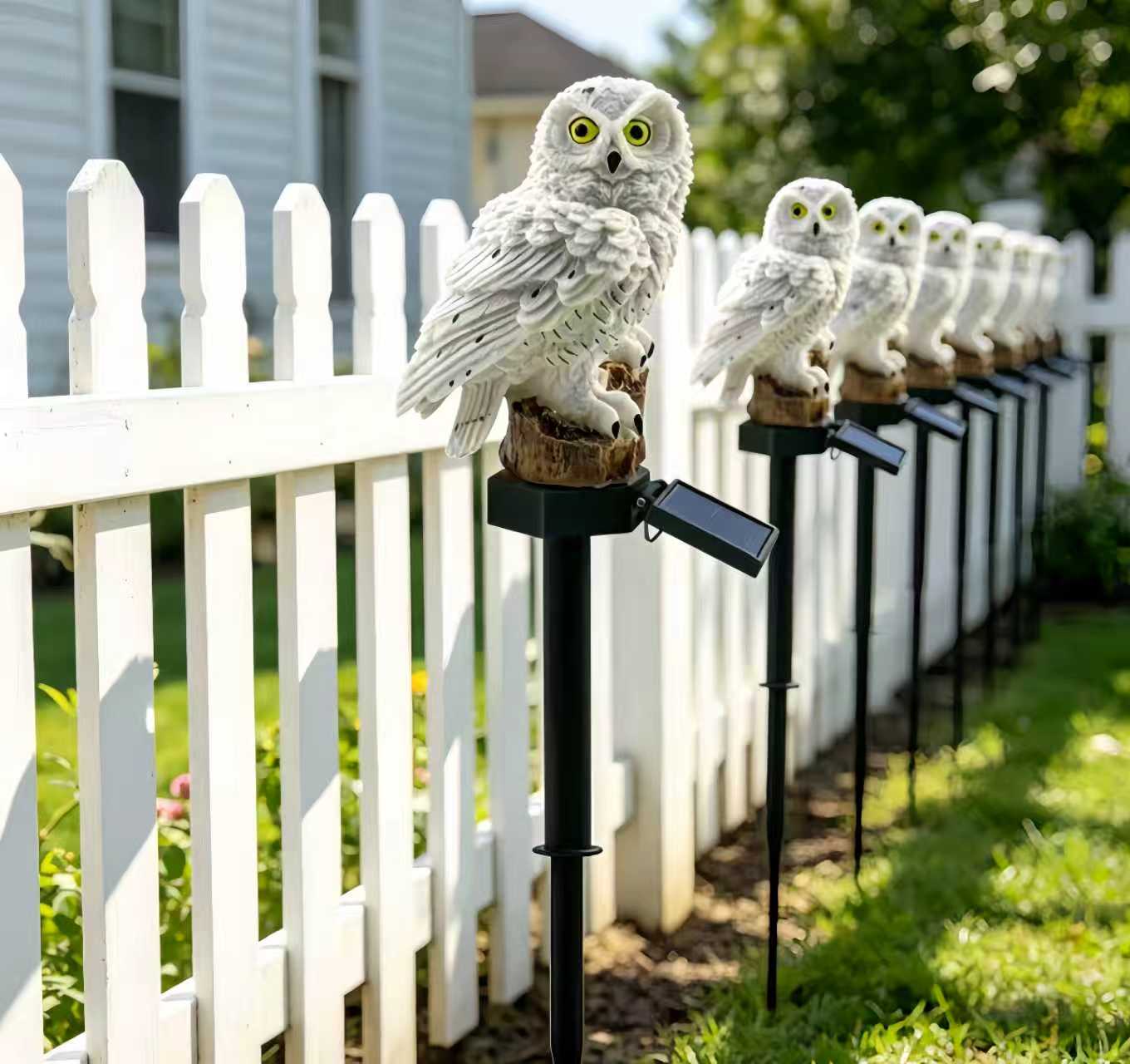 Solar Owl Garden Stake Light O - Photocell Outdoor Lighting のレビューと価格