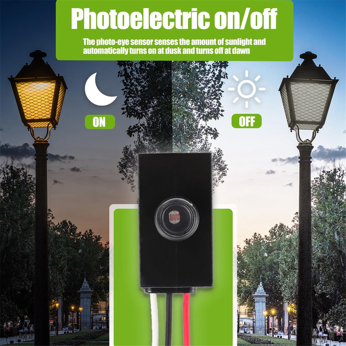 ABNJ Dusk to Dawn Sensor for O - Photocell Outdoor Lighting のレビューと価格