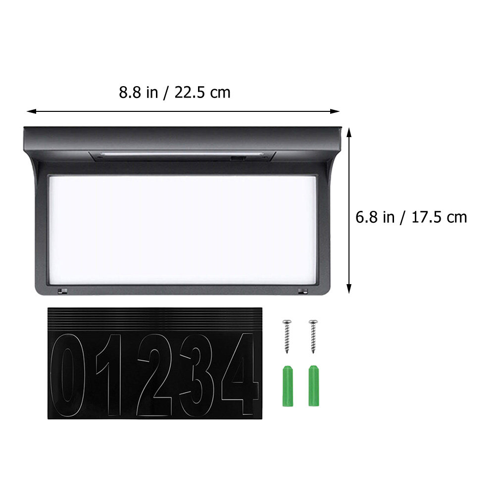 Solar Lighted House Number Sig - Outdoor Lighting For Fence のレビューと価格