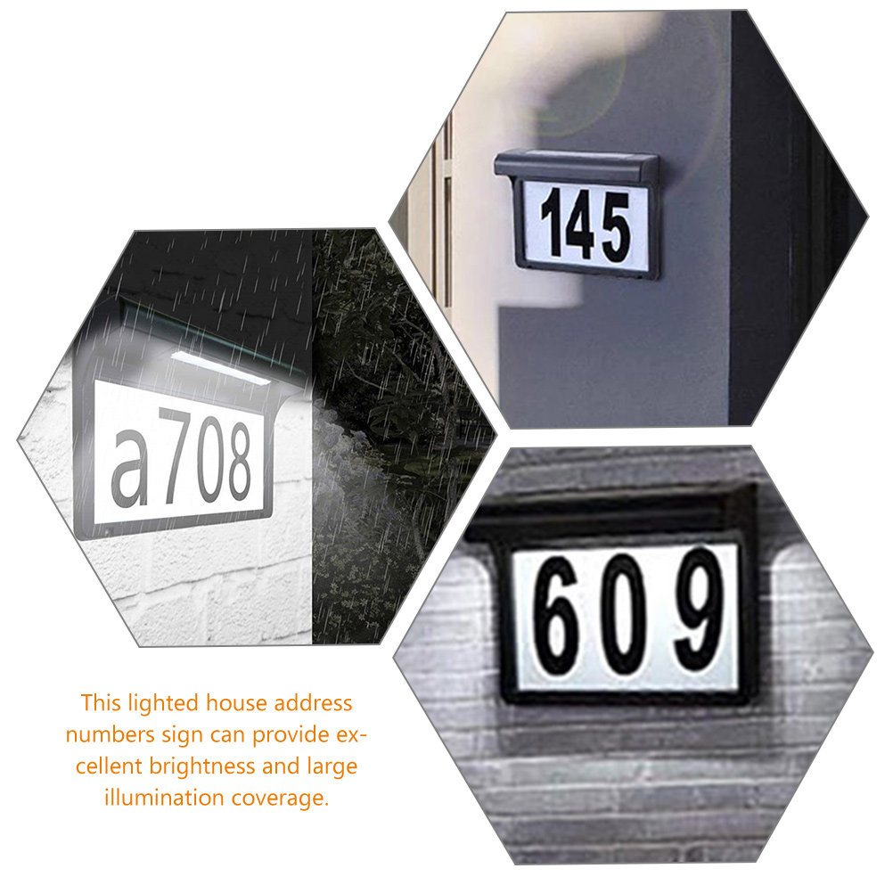 Solar Lighted House Number Sig - Outdoor Lighting For Fence のレビューと価格