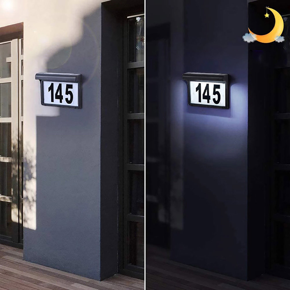 Solar Lighted House Number Sig - Outdoor Lighting For Fence のレビューと価格