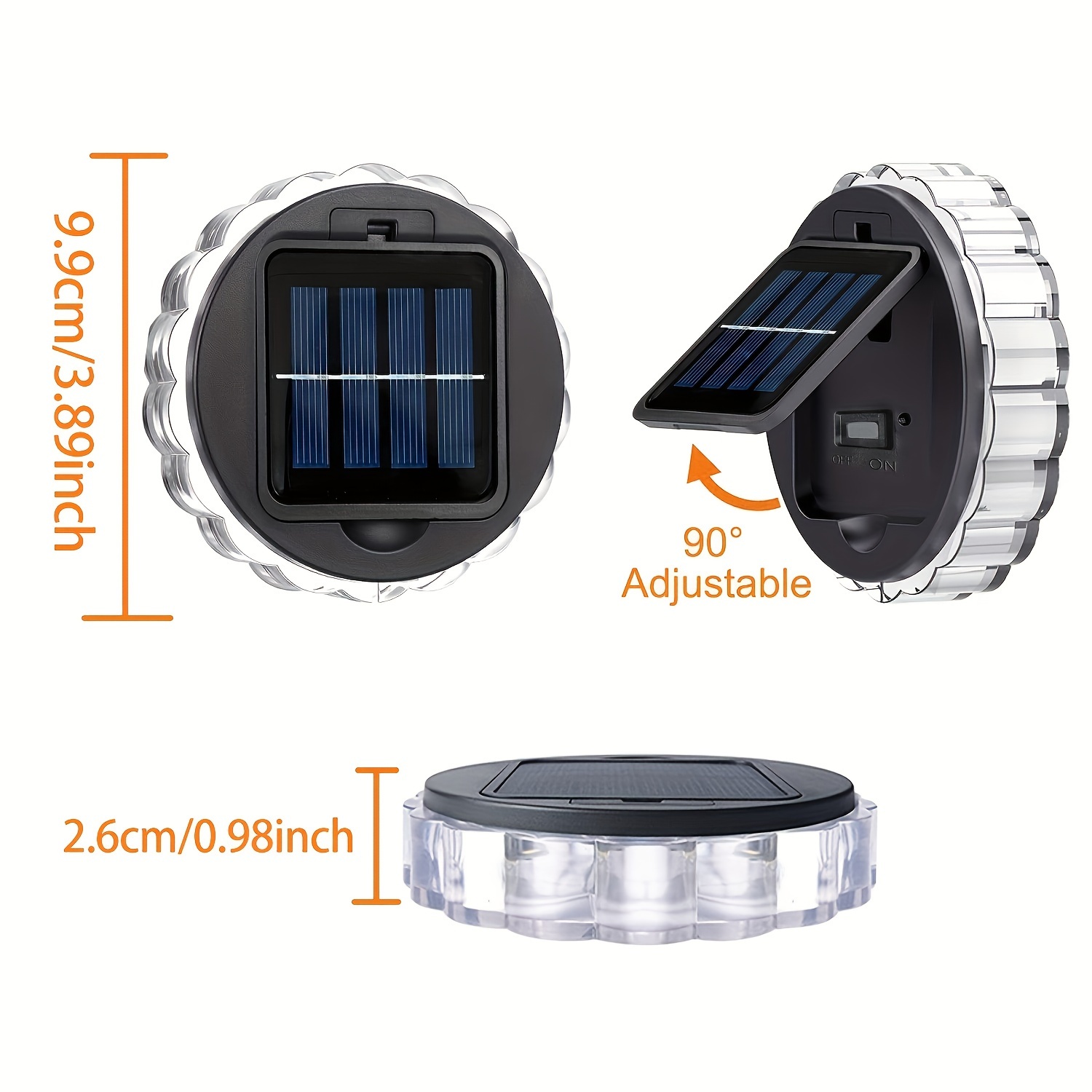 4 packs Waterproof LED Decorat - Outdoor Lighting Around Pool のレビューと価格