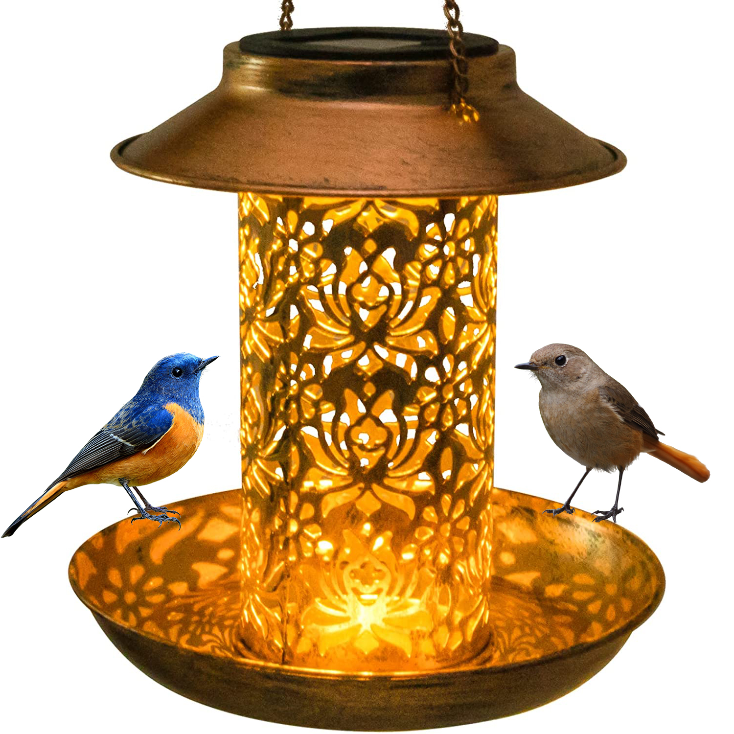 Solar Bird Feeder Metal Outdoo - Outdoor Lighting Ideas For House のレビューと価格