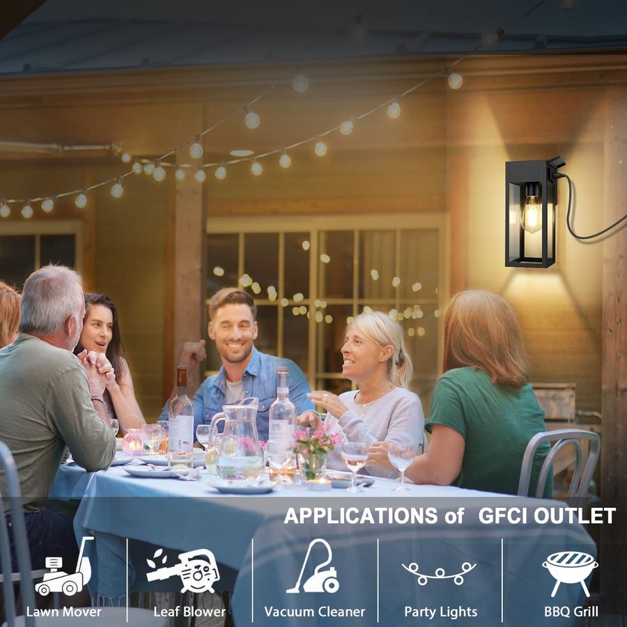 Pack Porch Lights Outdoor Wall - Outdoor Lighting No Outlet のレビューと価格