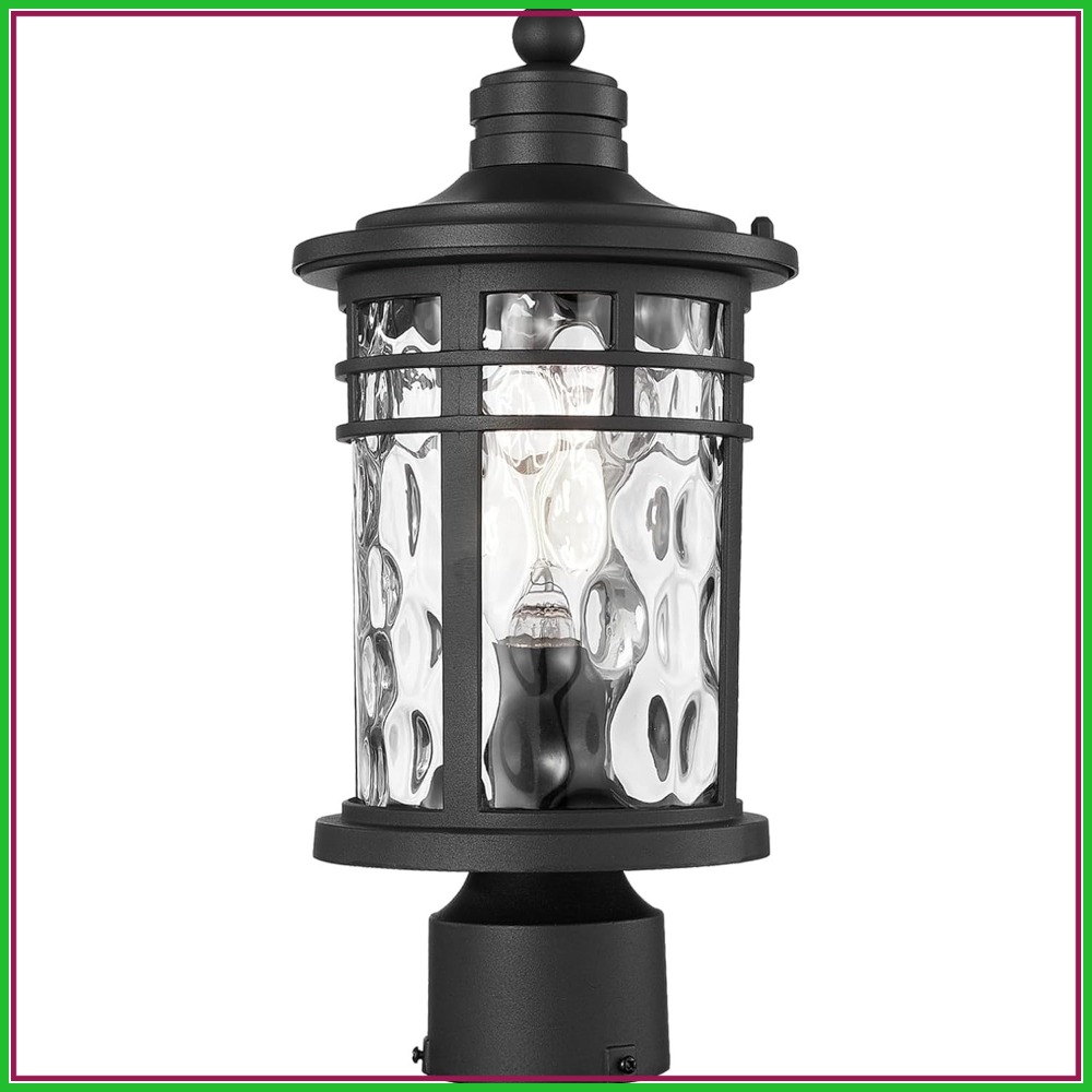 Outdoor Post Light 16.5in Blac - Outdoor Lighting Patio のレビューと価格
