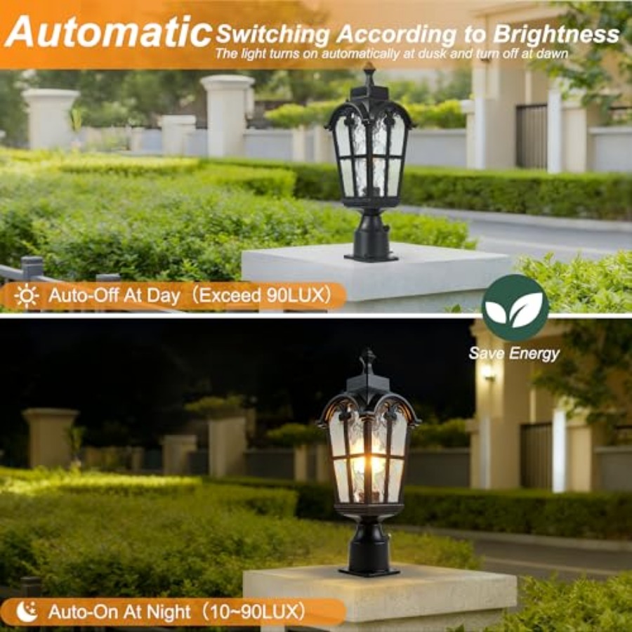 Sensor Outdoor Post Lights Wat - Outdoor Lighting Lamps のレビューと価格
