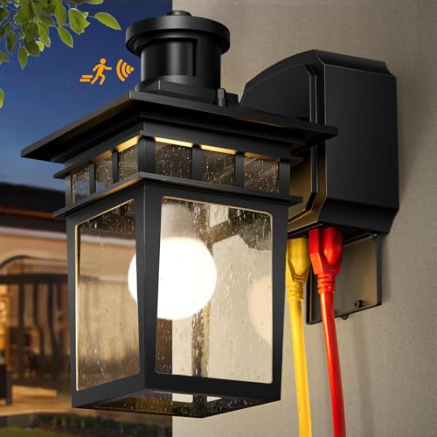 Motion Sensor Outdoor Porch Li - Outdoor Lighting No Outlet のレビューと価格