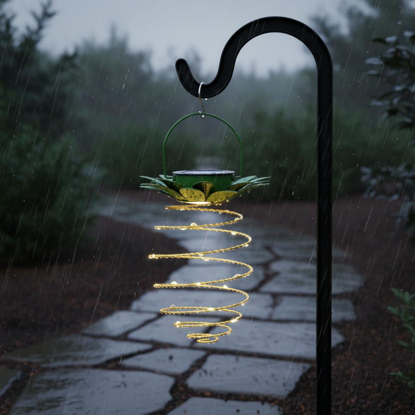 2 Pieces Solar Pineapple Lamp  - Outdoor Lighting Patio のレビューと価格